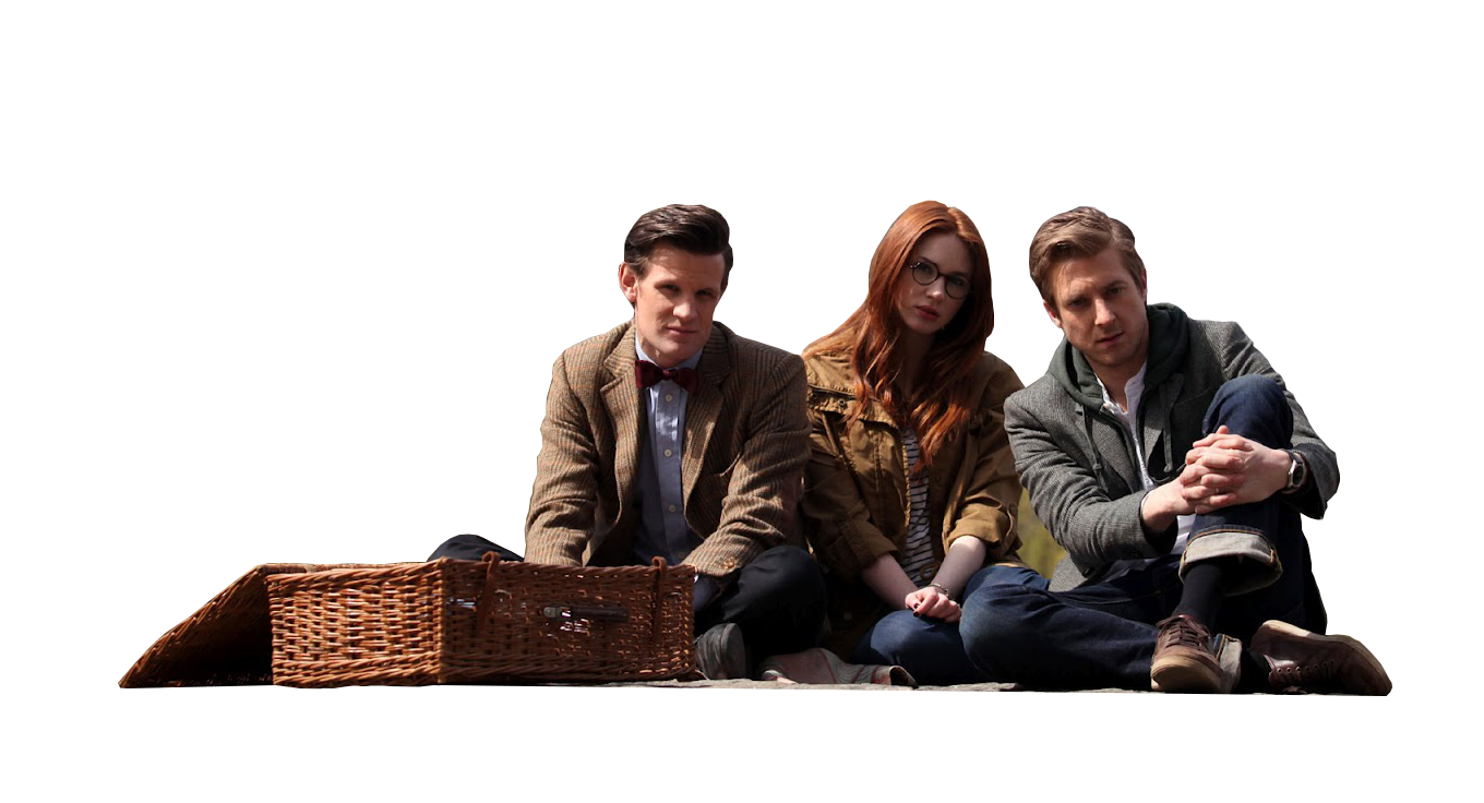 Doctor, Amy, and Rory PNG