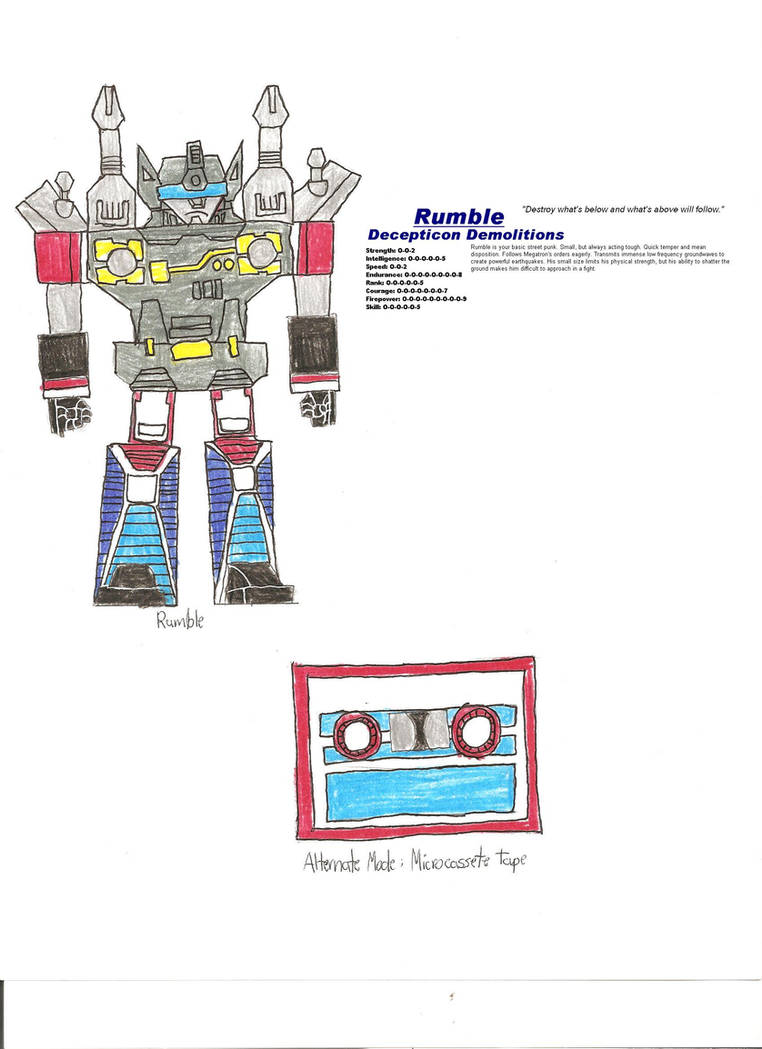 G1 Rumble by zackon7 on DeviantArt