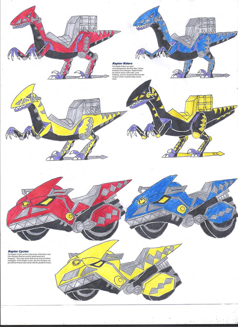 Raptor Riders and Raptor Cycles by zackon7 on DeviantArt
