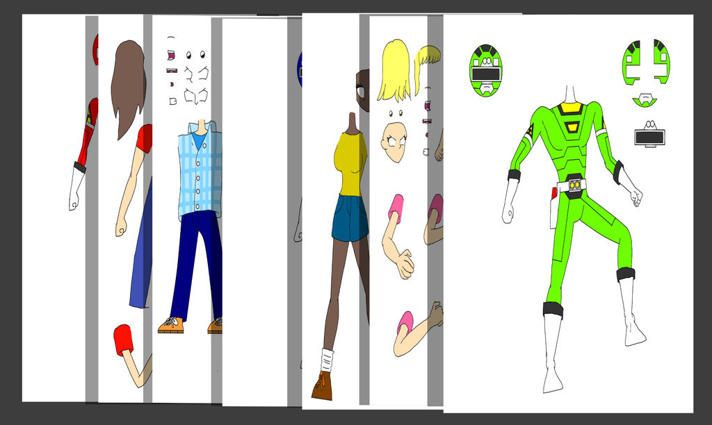 Power Rangers Turbo Puppet Sheets (LINK BELOW) by zackon7 on DeviantArt