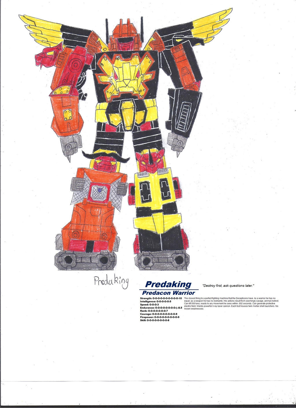 G1 Predaking by zackon7 on DeviantArt