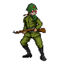 Pixel Russian Soldier