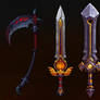 hand painted weapons 2