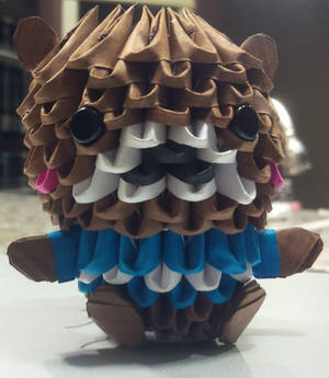 3D Origami Bear