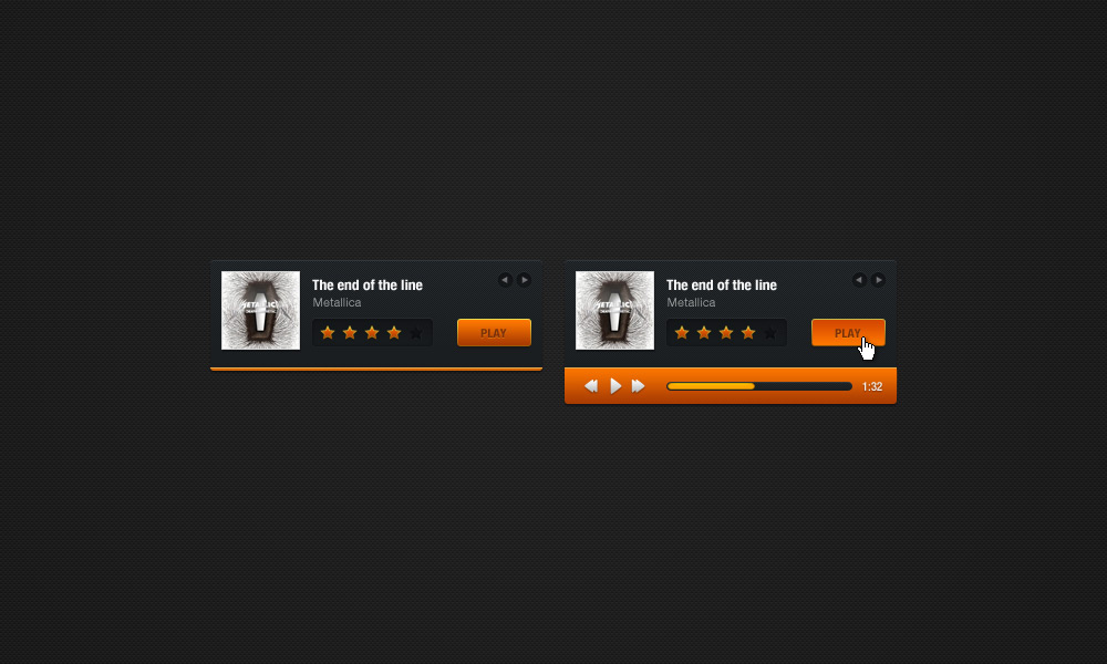 Simple mp3 player UI