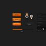 Orange web elements pack 1