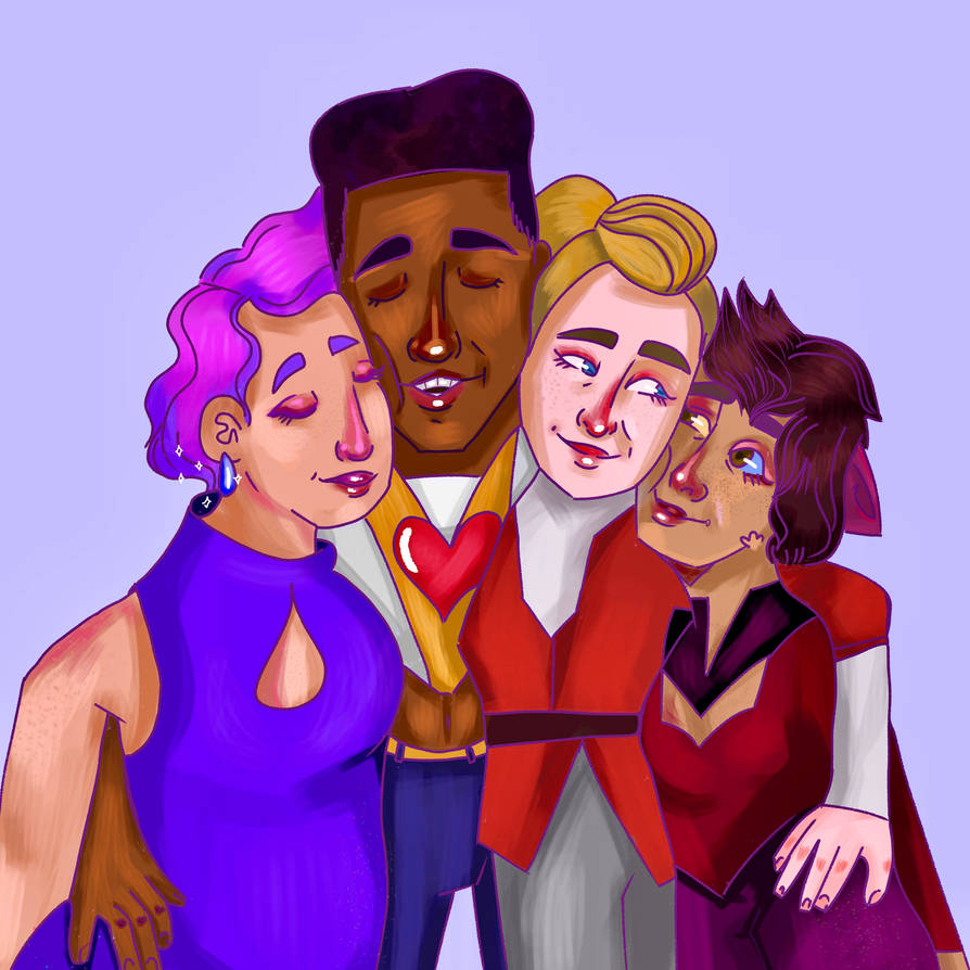 Best friends squad by YellowVioletArt on DeviantArt