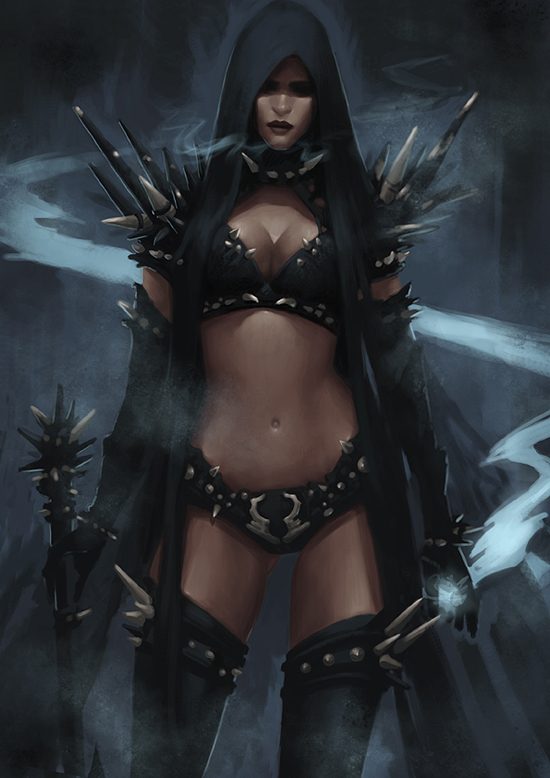 Dark Elf Mage - Concept