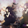 Wallpaper Anime Girls Black Buraku