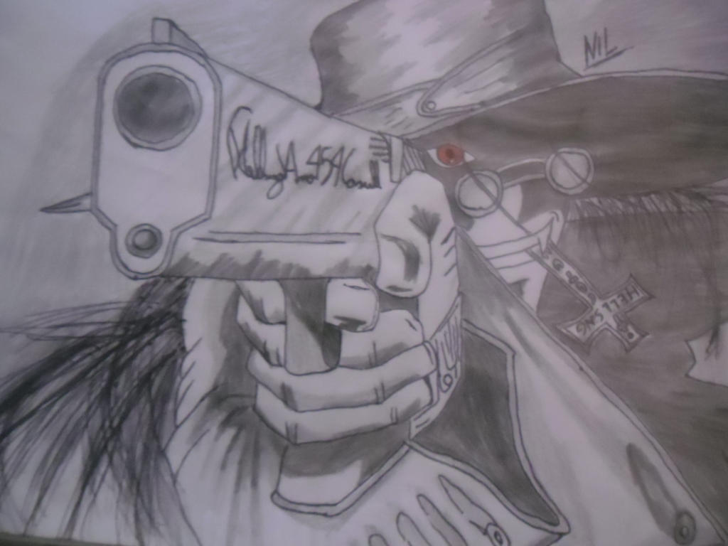 Draw Hellsing Alucard Hellsing Drawing by nilsonpre on DeviantArt