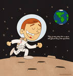 The first man on the moon by KellerAC