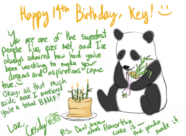 Key b-day card