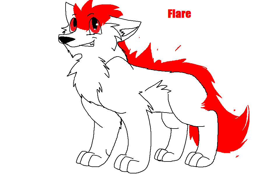 Flare the wolf