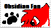 Obsidian Fan stamp