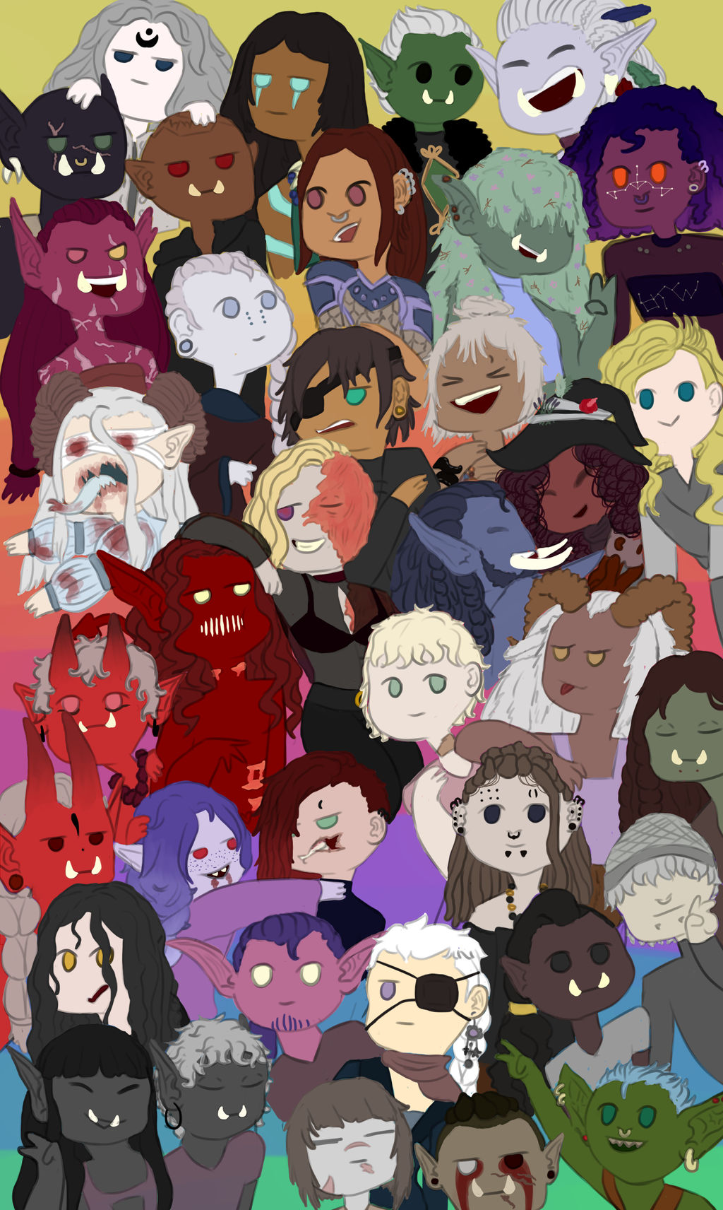 My Character My Characters by Bludhundr on DeviantArt