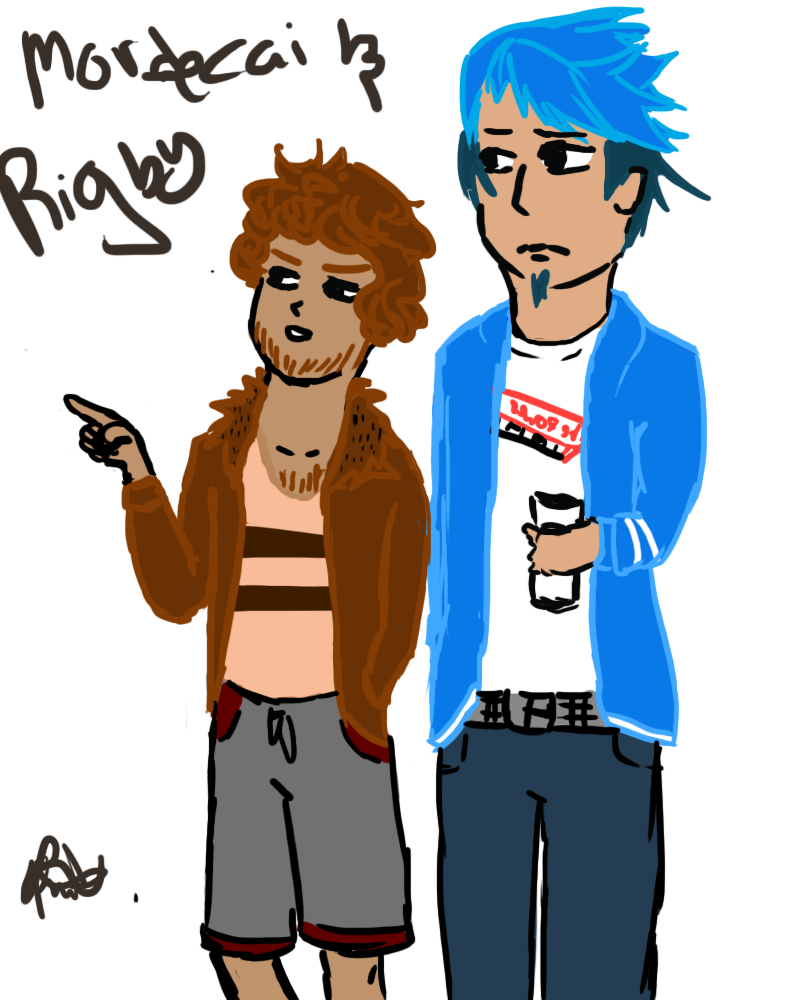 Human Mordecai And Rigby Deviantart