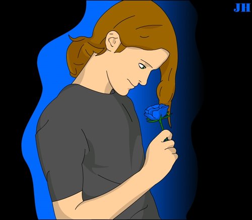 Me Blue Rose Vector