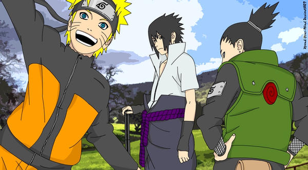 Naruto Sasuke and Shikamaru