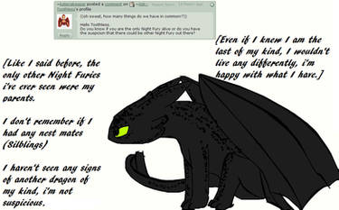 Ask Toothless 8: Any other of my Kind?