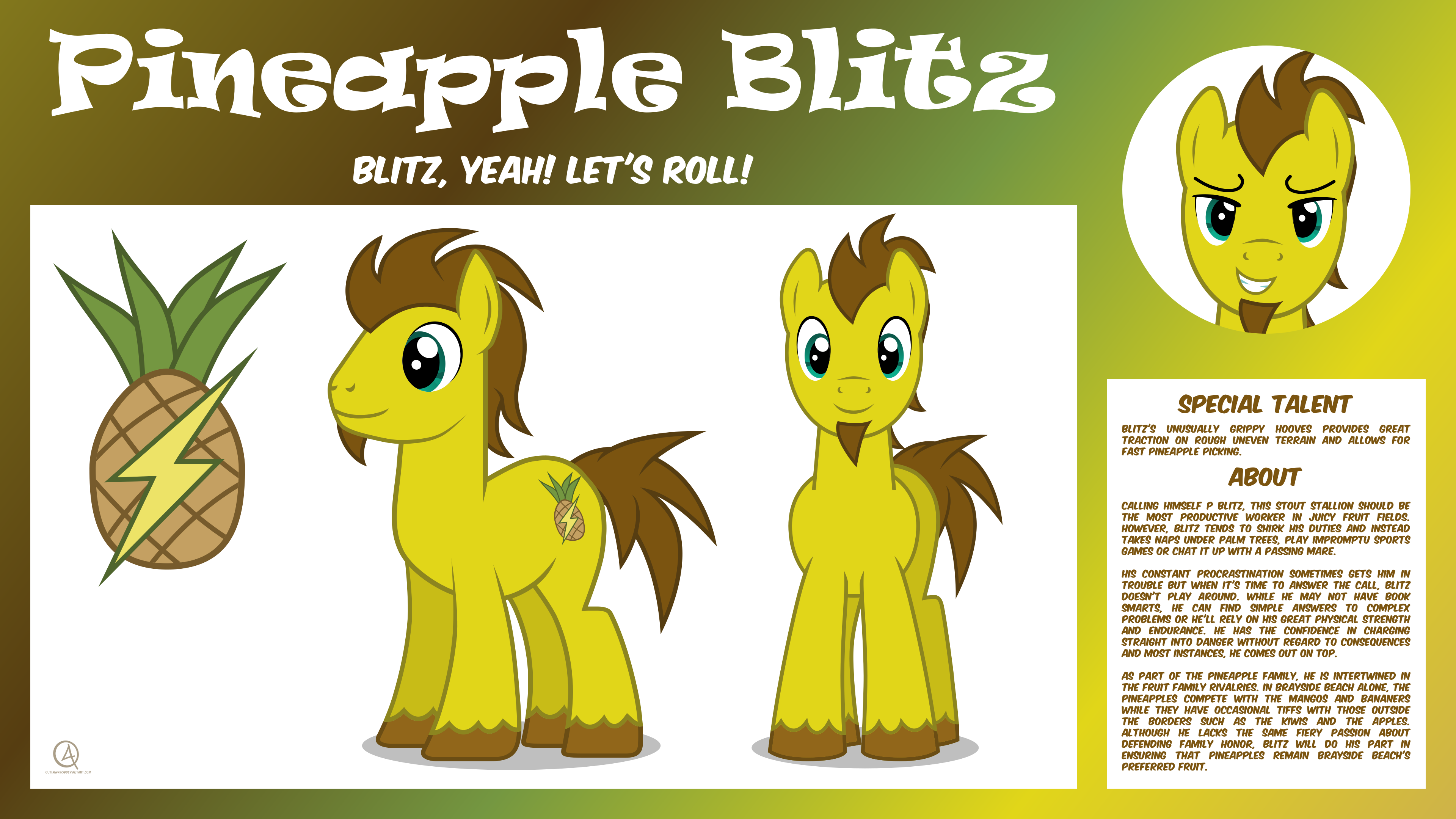 MLP OC Bio Sheet : Pineapple Blitz