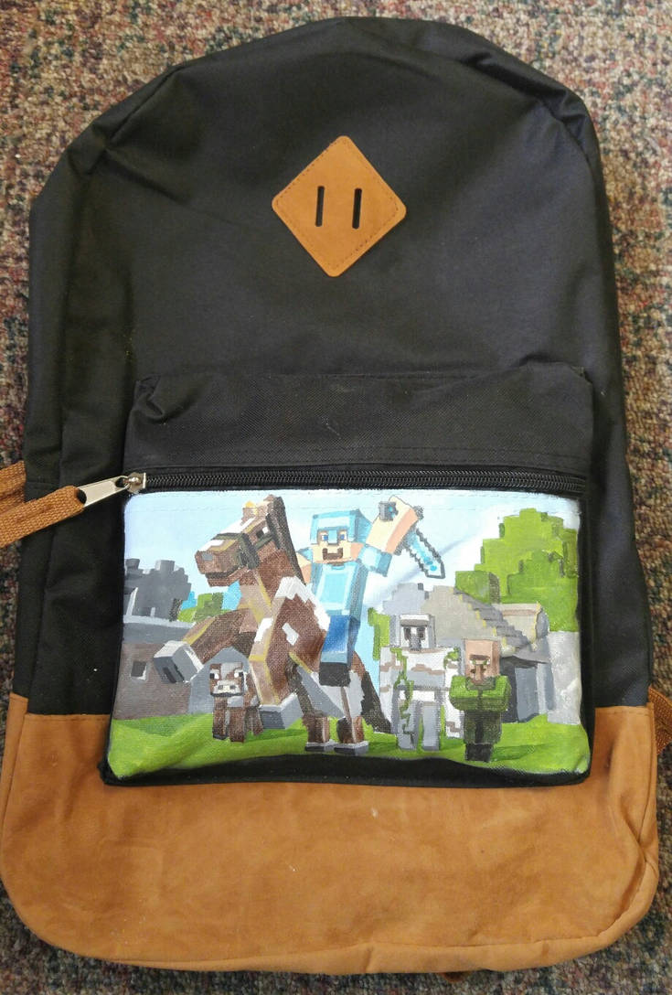 Minecraft Bookbag by ManaArtCrafts on DeviantArt