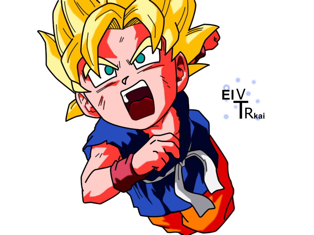Goku Gt Color by ElvtrKai on DeviantArt