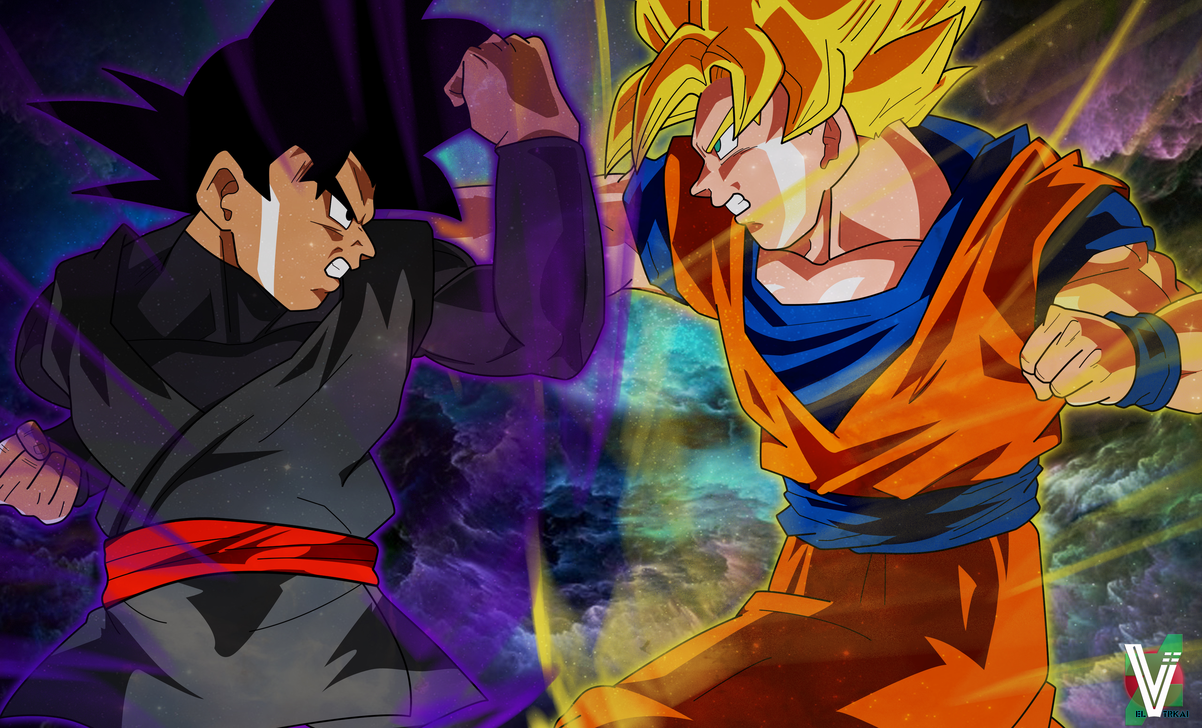 Goku vs Goku Black - Desenho de tyago241 - Gartic