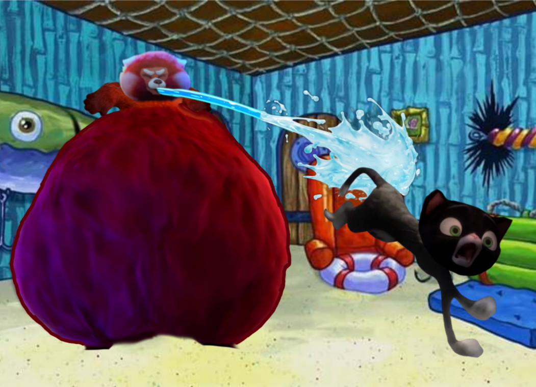 Red Panda Inflation Mei Mei Red Panda Bath Delivery by MarkTheWolf05 on DeviantArt