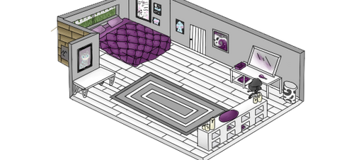 Mini Pixel Bedroom by PuffCats