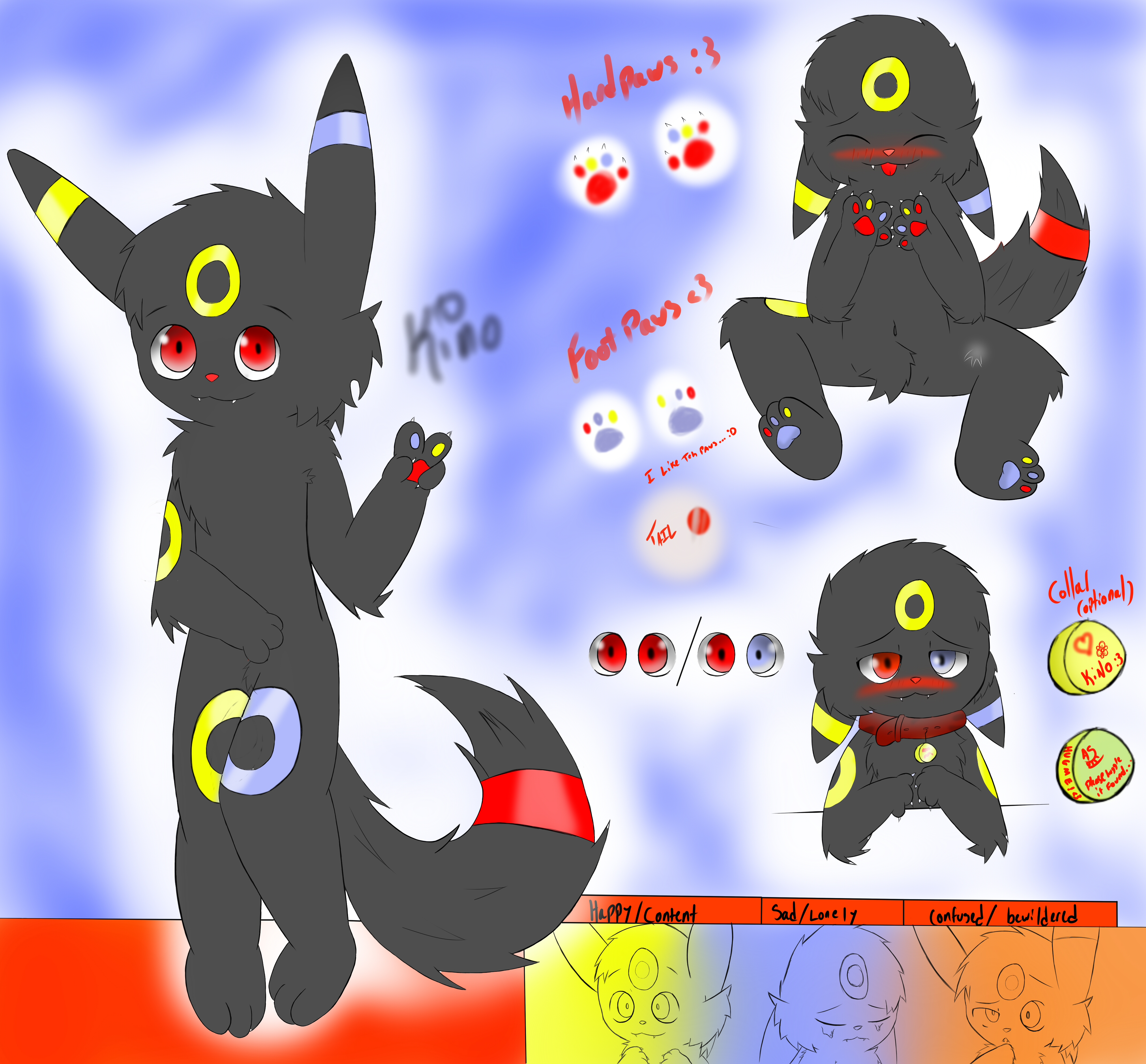 Kino (Umbreon Form)Ref sheet! 