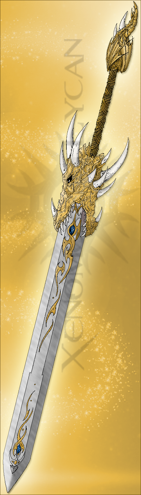 Xenomorph Zacian crowned sword by FlorenceAndTheDragon on DeviantArt