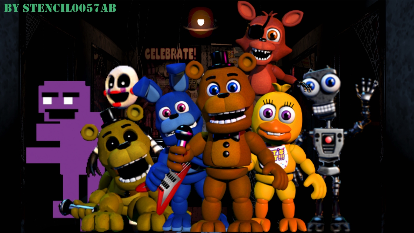 Fnaf, fnaf world, squad, HD phone wallpaper