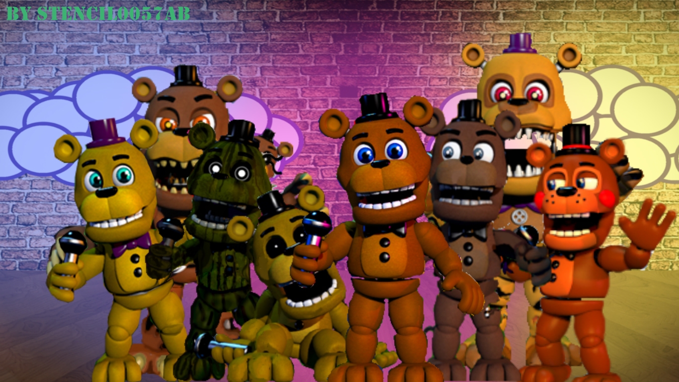 Fnaf World Freddy Team By Stencil0057ab On Deviantart Fnaf World Freddy Team By Stencil0057ab On Deviantart