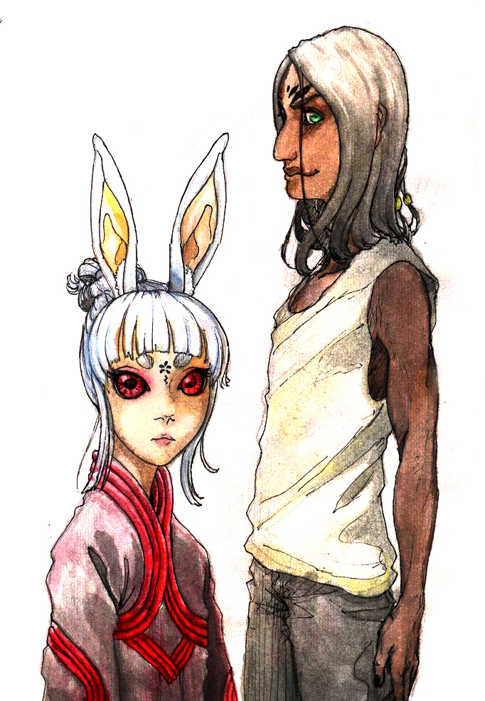 Blade and Soul OC: Ceibo and Laevan Sketch