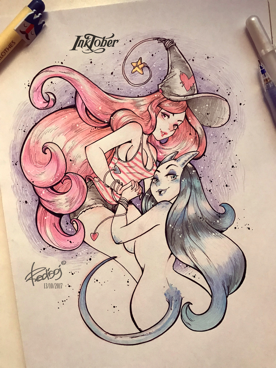 Day 13 Lin Deviantart InkTober2017 Day 13 by redisoj on DeviantArt
