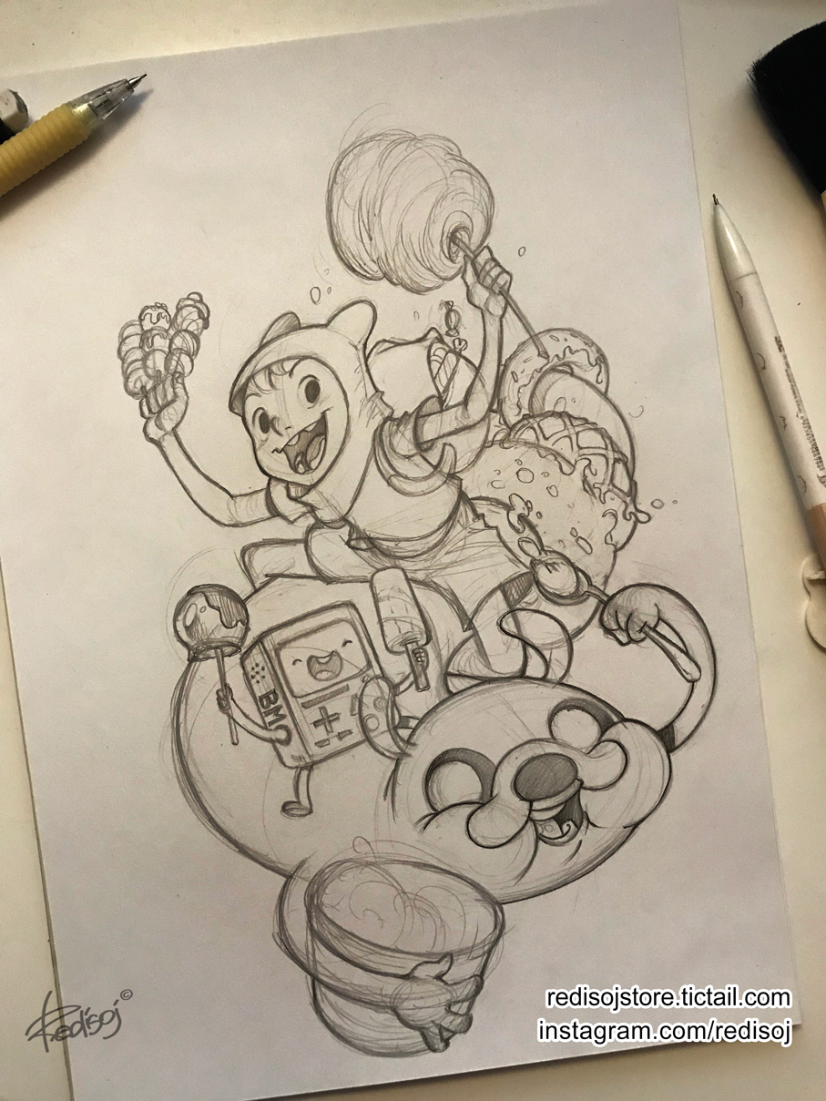 Adventure Time fan-art sketch