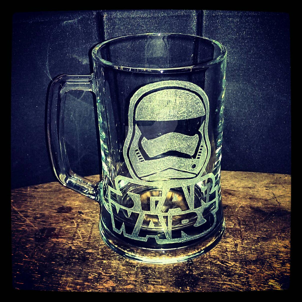 Stormtrooper Star Wars handengraved beer mug glass by Artesanias-Xion on  DeviantArt