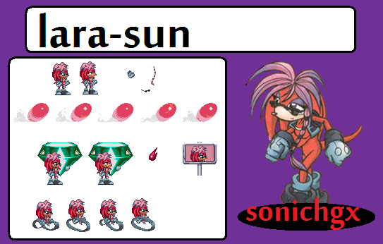 lara-sun sptites - sonic comic