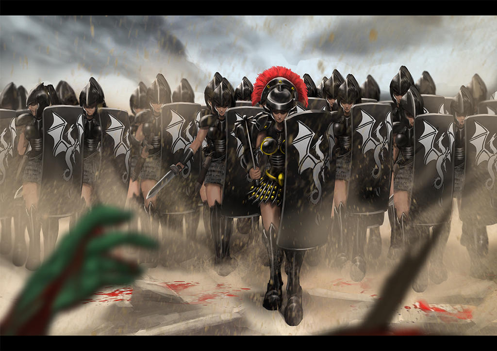Commission - Black Dragons... Attack! by atorot