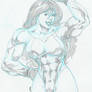 She-Hulk pinup by Sinclair, again