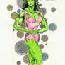 She-Hulk pinup by Duval
