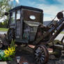 Antique tow truck