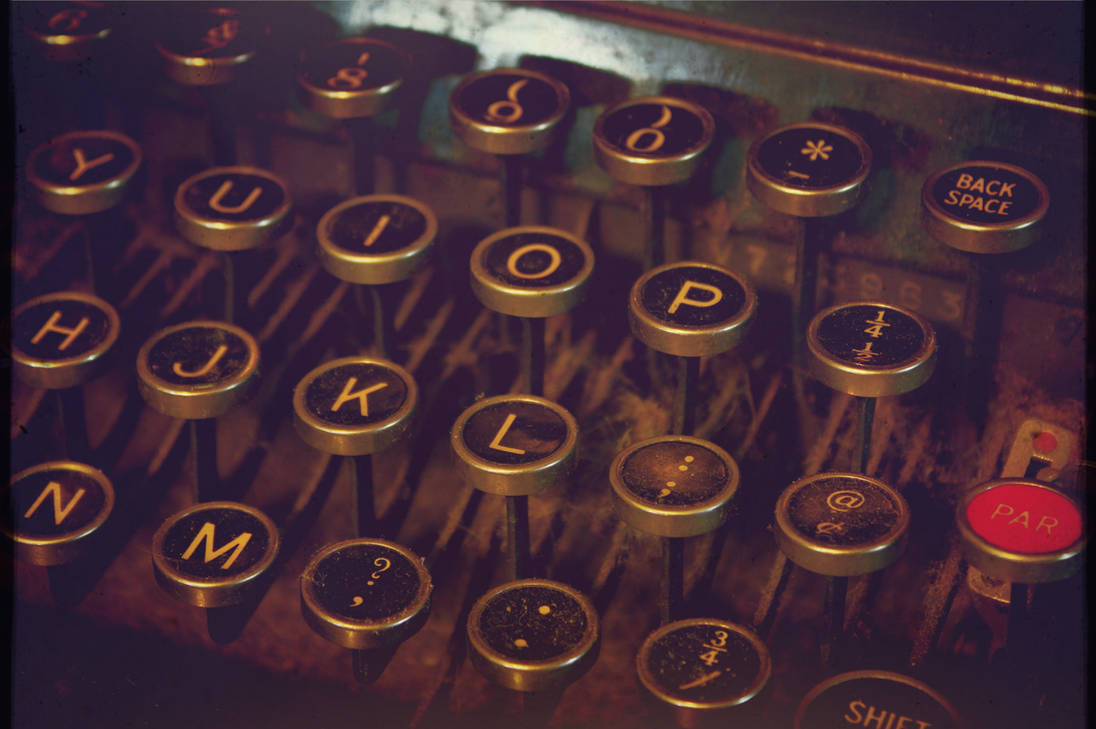Vintage Typewriter Keys by PeppermintPics on DeviantArt