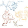 Eeveelution Sketches