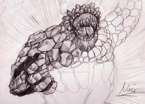 Sketch Rock Monster by Conscriptor on DeviantArt