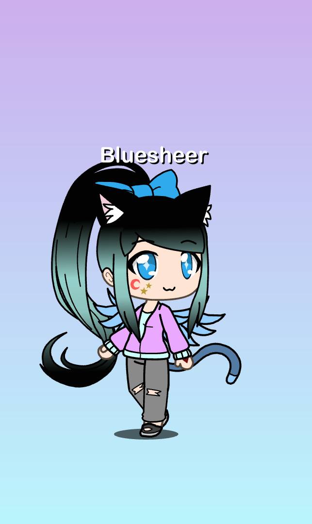 Gacha Life OC Reference, Shio The Blue Bear by StarShiney-Chan on