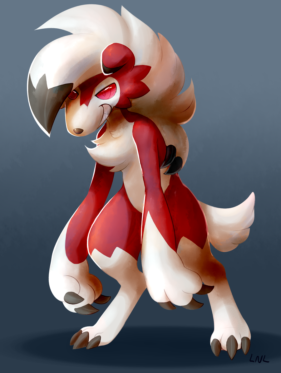 Midnight Lycanroc Fanart - Know Your Meme SimplyBe