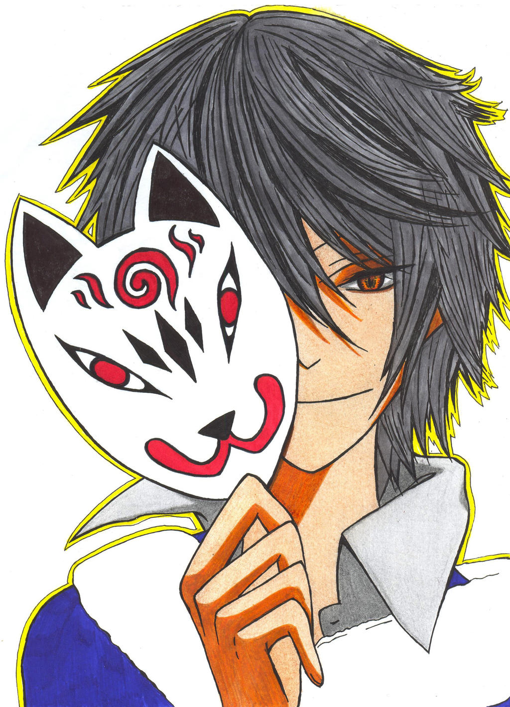 Anime boy: Mask by Spica59 on DeviantArt Anime boy: Mask by Spica59 on DeviantArt