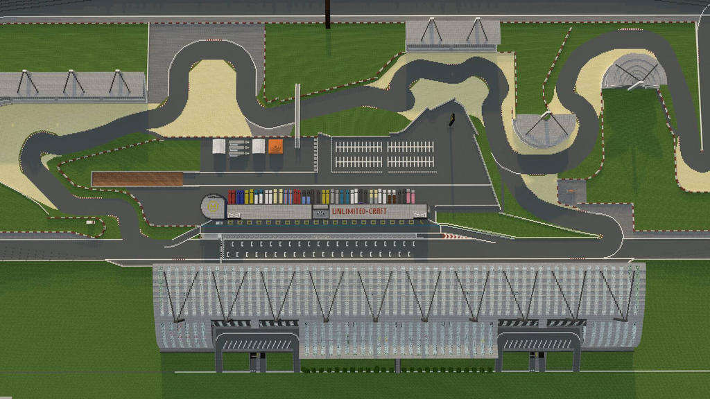 Minecraft World Racetrack Race Track In Minecraft by XerxesGWX on DeviantArt