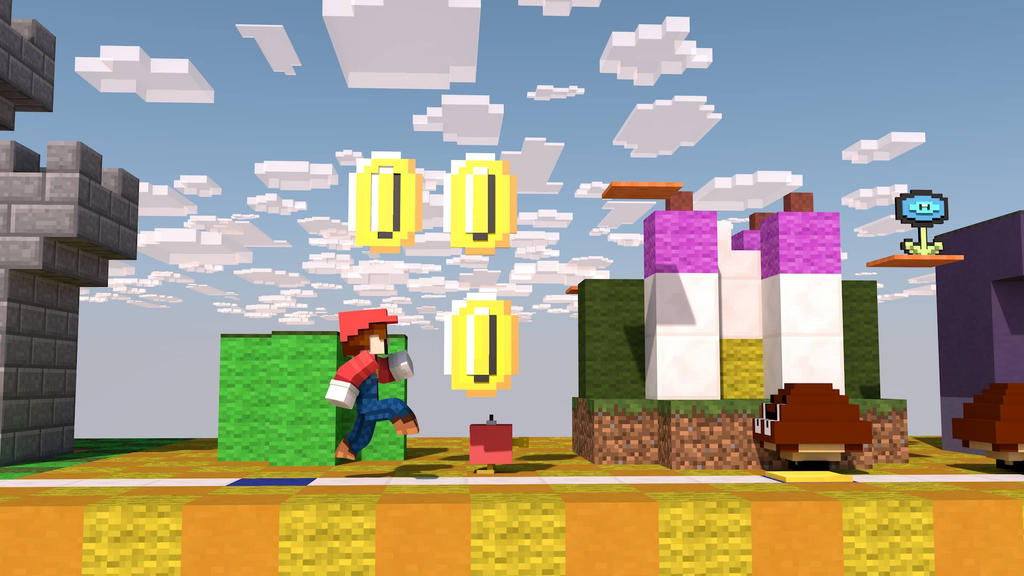 Infdev Minecraft Mario Mario In Minecraft by XerxesGWX on DeviantArt
